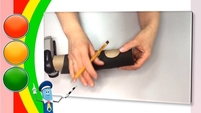#мастерклассыдетям, #поделкисвоимируками, #простыеподелки Весёлый светофор. Мастер класс
