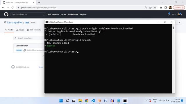 #13 - Git & Github | How to Delete Local branch смотреть онлайн