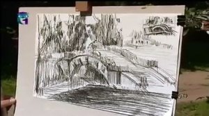 Уроки рисования (# 61) карандашом. Учимся рисовать пейзажи