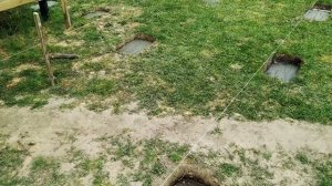 Фундамент из блоков для террасы. Строю террасу