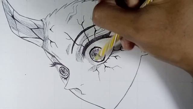 How to draw NEZUKO Demon Slayer Season 2 "Using only 1 PEN" смотреть онлайн