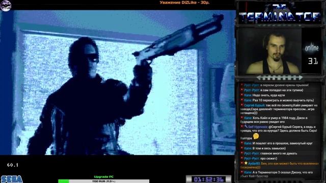 Terminator 1 прохождение [Very Hard] | Игра на (SEGA Genesis, Mega Drive) 1992 Стрим HD [RUS] смотреть онлайн