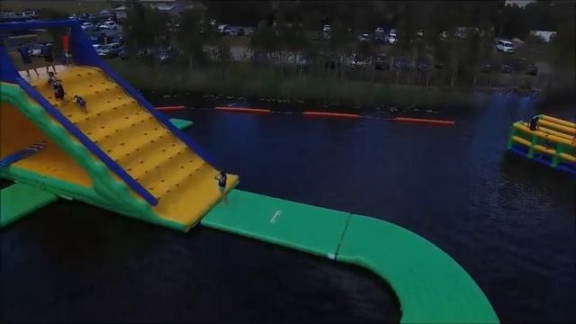 Надувной аквапарк "Мегалэнд" - водный аттракцион смотреть онлайн