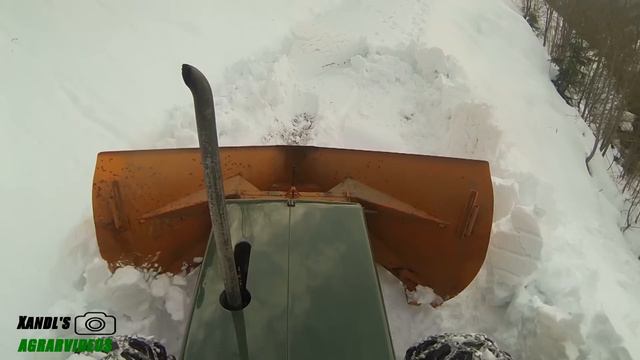 Forststraße Räumen | MB-Trac | Keilpflug | Power |Winter 2017 смотреть онлайн