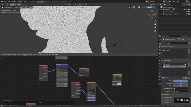 Анимированный переход материала в Blender смотреть онлайн