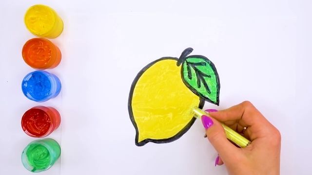 Фрукти з блискiтками | Вчимо назви фруктів та кольори | Навчальне відео для дітей #35 смотреть онлайн