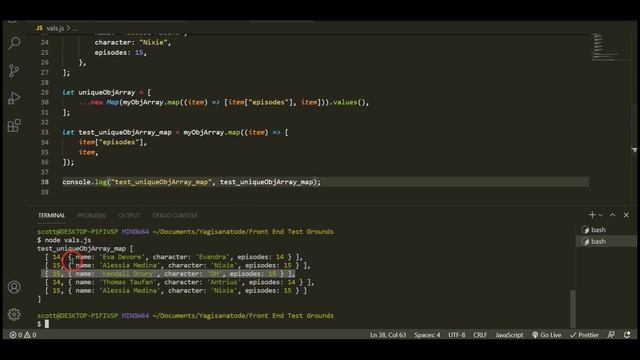 Get a Unique List of Objects in an Array of Object in JavaScript смотреть онлайн