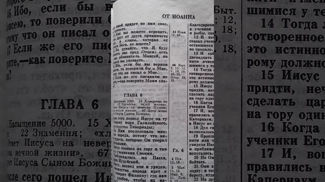 Евангелие от Иоанна Глава 6 смотреть онлайн
