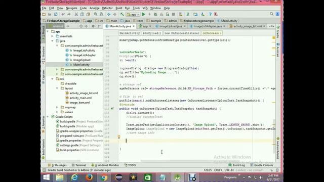 FirebaseStorageUploadingRetrieving смотреть онлайн