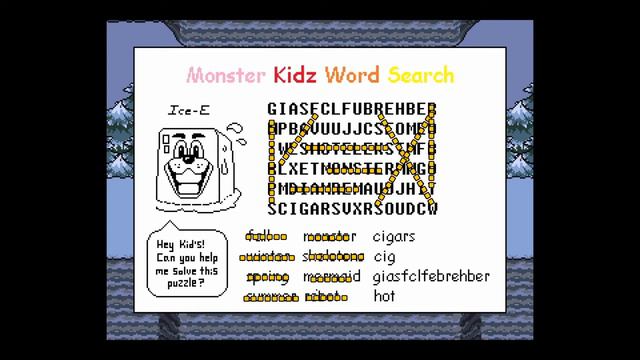 Undertale - All words in the cross word puzzle смотреть онлайн