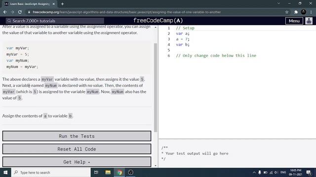 Assigning the Value of One Variable to Another - Freecodecamp.org | Video 4 | Basic JavaScript смотреть онлайн