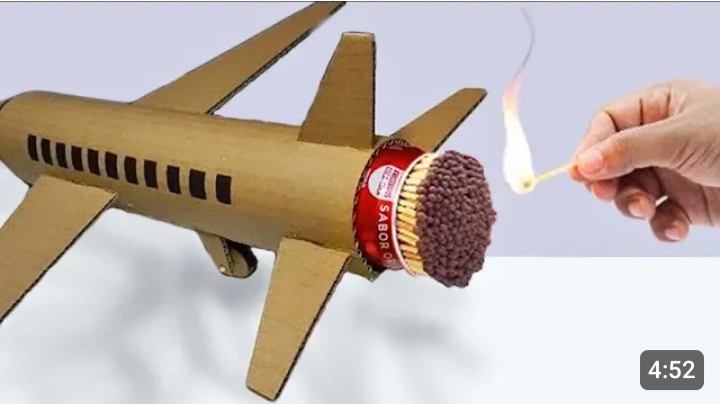 КАК СДЕЛАТЬ РЕАКТИВНЫЙ САМОЛЕТ ИЗ КАРТОНА_ смотреть онлайн