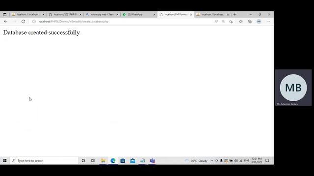 PHP MYSQL Database connectivity Part 1 смотреть онлайн