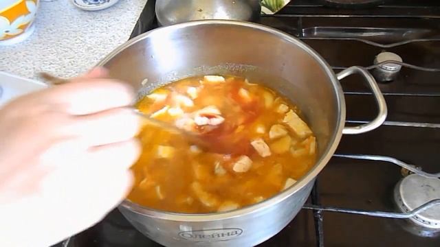 Суп с куриной грудкой, фасолью и болгарским перцем. Быстро, вкусно, полезно! смотреть онлайн