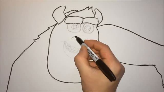 How To Draw Sulley From Monsters University Step By Step смотреть онлайн