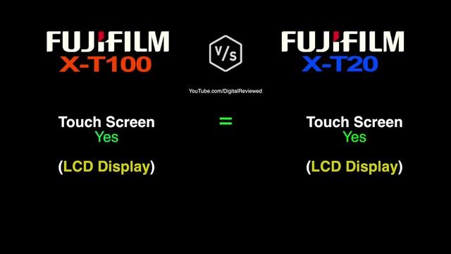 FujiFilm X-T100 vs FujiFilm X-T20 смотреть онлайн