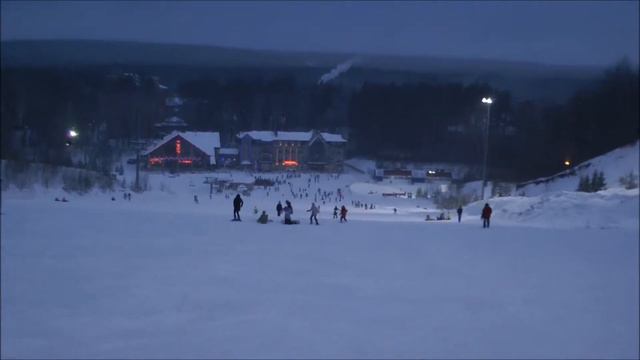 Горнолыжный комплекс "ЯН". Зеленая и Синяя трассы. 5 января 2019 смотреть онлайн