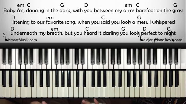 Tutorial Piano mengiringi lagu PERFECT - Ed Sheeran | Belajar Piano Keyboard смотреть онлайн