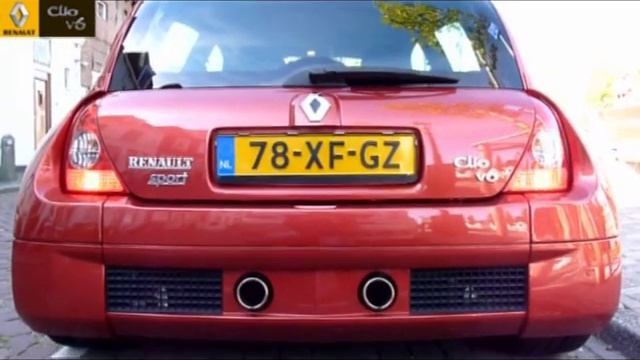 Renault Clio V6 engine start смотреть онлайн