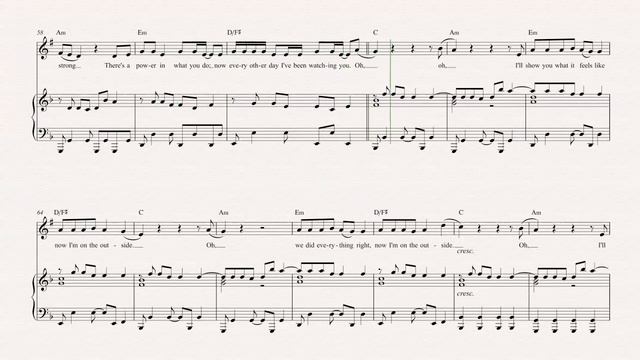 Trumpet - Outside - Calvin Harris ft Ellie Goulding - Sheet Music, Chords, & Vocals смотреть онлайн
