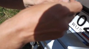 Замена лампы подсветки номера Ссанг Енг КАЙРОН