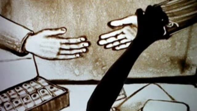 Песочное рисование. Работа Оксаны Плехановой.(8) смотреть онлайн