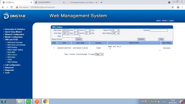How to Send HTTP API Request to DINSTAR UC2000 GSM VoIP Gateway by Postman смотреть онлайн