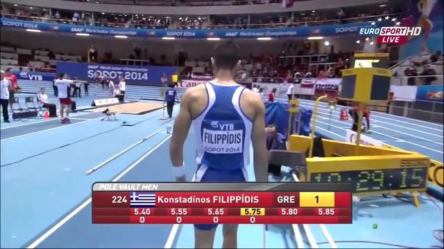 Kostas Filippidis_Sopot 2014 World Indoor Championship смотреть онлайн