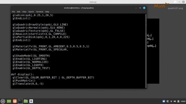 OpenGL Quadrics (Fixed Function Pipeline) | Python | MinhInc | 15 May 2023 смотреть онлайн