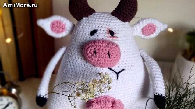Амигуруми: схема Бурёнка Сенька. Игрушки вязаные крючком - Free crochet patterns. смотреть онлайн