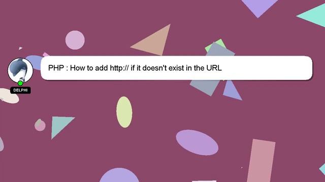 PHP : How to add http:// if it doesn't exist in the URL смотреть онлайн