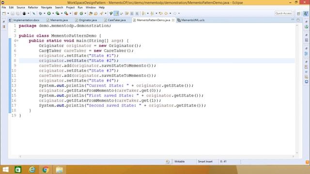 Memento Design Pattern смотреть онлайн