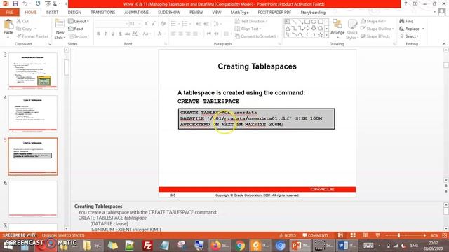 Managing Tablespaces and Datafiles - I смотреть онлайн