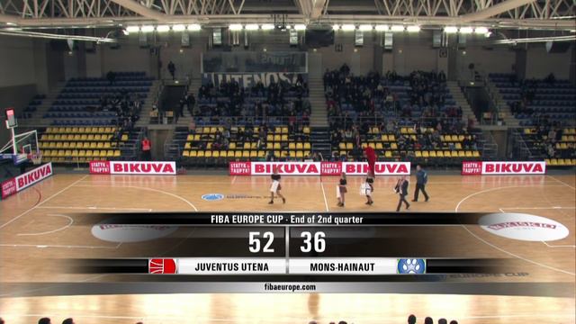 Juventus Utena (LTU) v Mons-Hainaut (BEL) - Full Game - Group T - FIBA Europe Cup смотреть онлайн