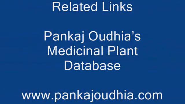 Octonary Ingredients Of Selaginella Repanda Formulations: Pankaj Oudhia's Medicinal Plant Database