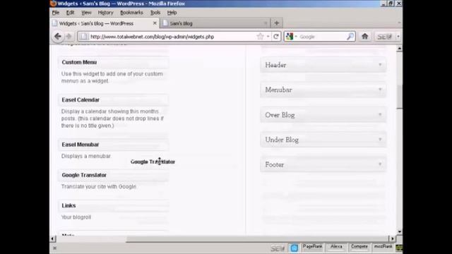 WordPress Widgets смотреть онлайн