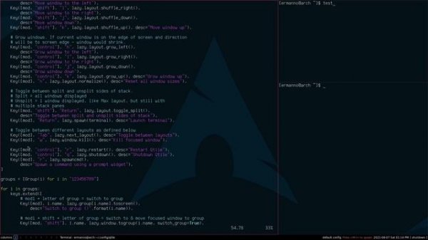 Qtile on Arch Linux