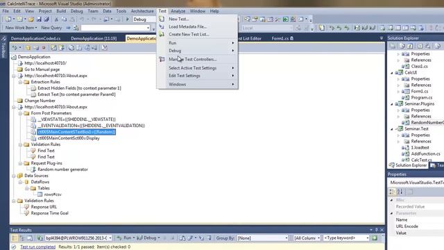Creating Web Test and Load Test using Microsoft Visual Studio смотреть онлайн