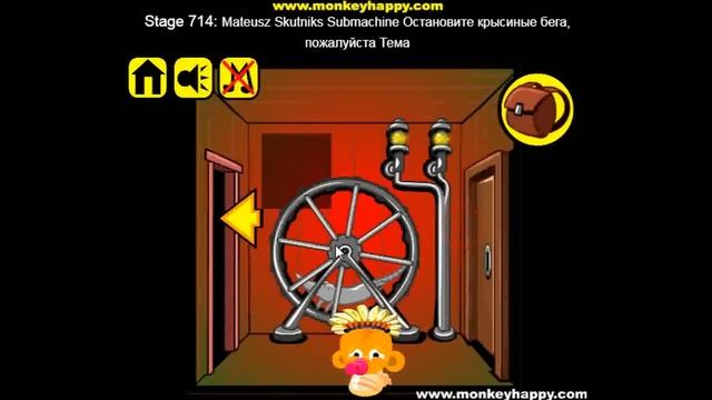 Прохождение Игры. Обезьянка Идёт К Счастью. Этап 714. Остановите Крысиные Бега. Мультик Игра. смотреть онлайн