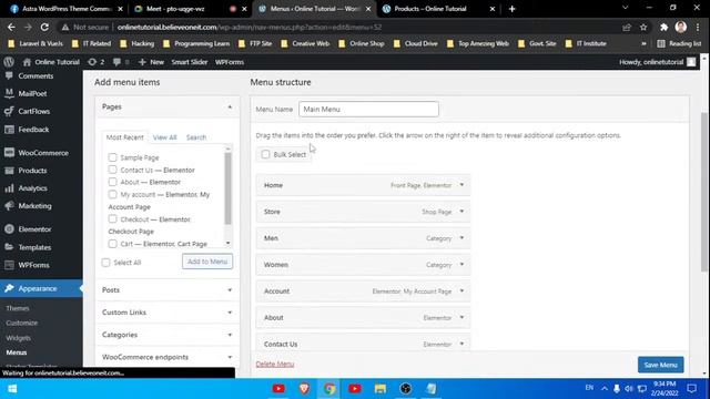 Basic Web Design | Class-21 (Elementor Column & Categories in Menu) смотреть онлайн