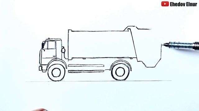 Как нарисовать Мусоровоз | Ахадов Эльнур смотреть онлайн