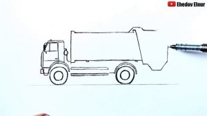Как нарисовать Мусоровоз | Ахадов Эльнур