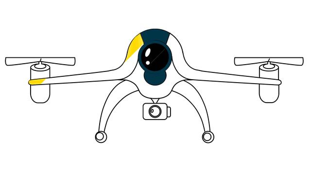 How To Draw Drone For Kids. Step By Step Art Drawing Lessons. DIY Coloring Pages For Children