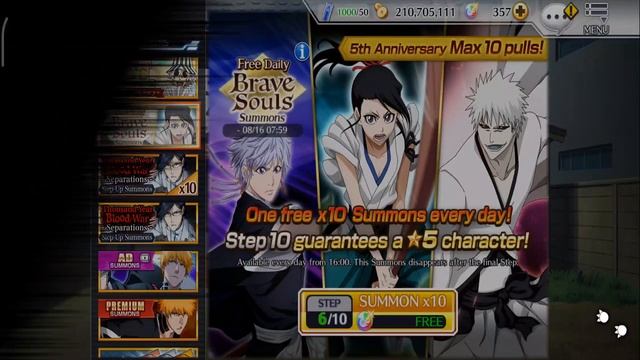 Bleach Brave Souls : Free x10 Brave Souls Summons [CZ/SK] смотреть онлайн