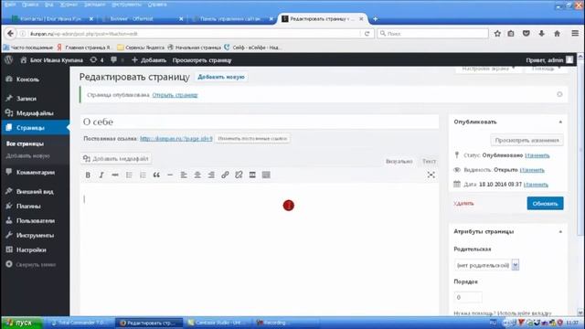 Как создать страницу блога на Вордпрессе смотреть онлайн