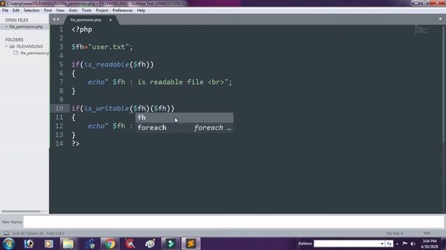 File permission in file handling in php смотреть онлайн