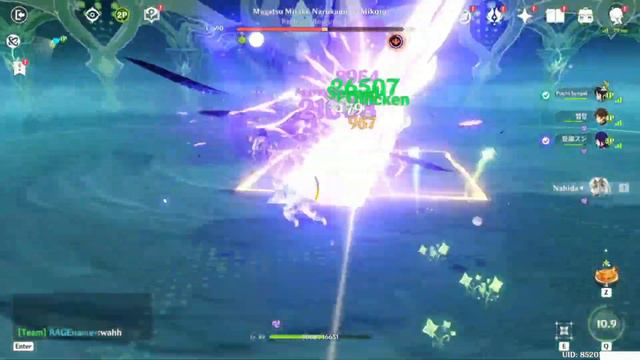 Few minutes after getting Nahida team with ARCHONs vs BOSS Raiden no Inazuma Tono/ RaidenPuppet смотреть онлайн