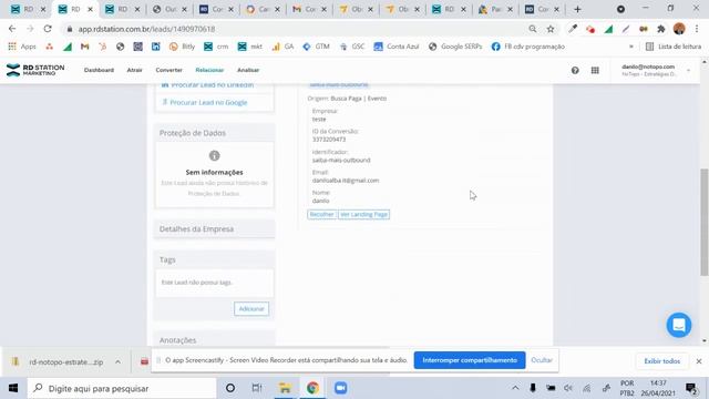 RD Station - rastreamento das conversões com tagueamento de URL смотреть онлайн