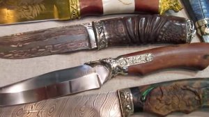 красивые ножи ручной работы. ВДНХ выставка «охота и рыбалка». forged knives