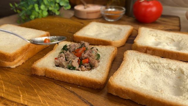 Ein genialer Weg, um in 10 Minuten heiße Sandwiches zu machen! So lecker und einfach! смотреть онлайн